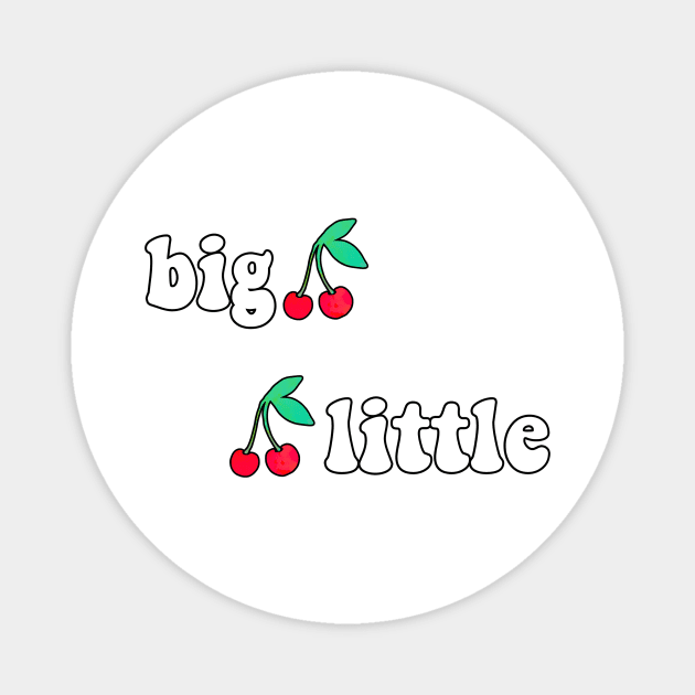 Big Little Cherry Sticker Magnet by lolosenese